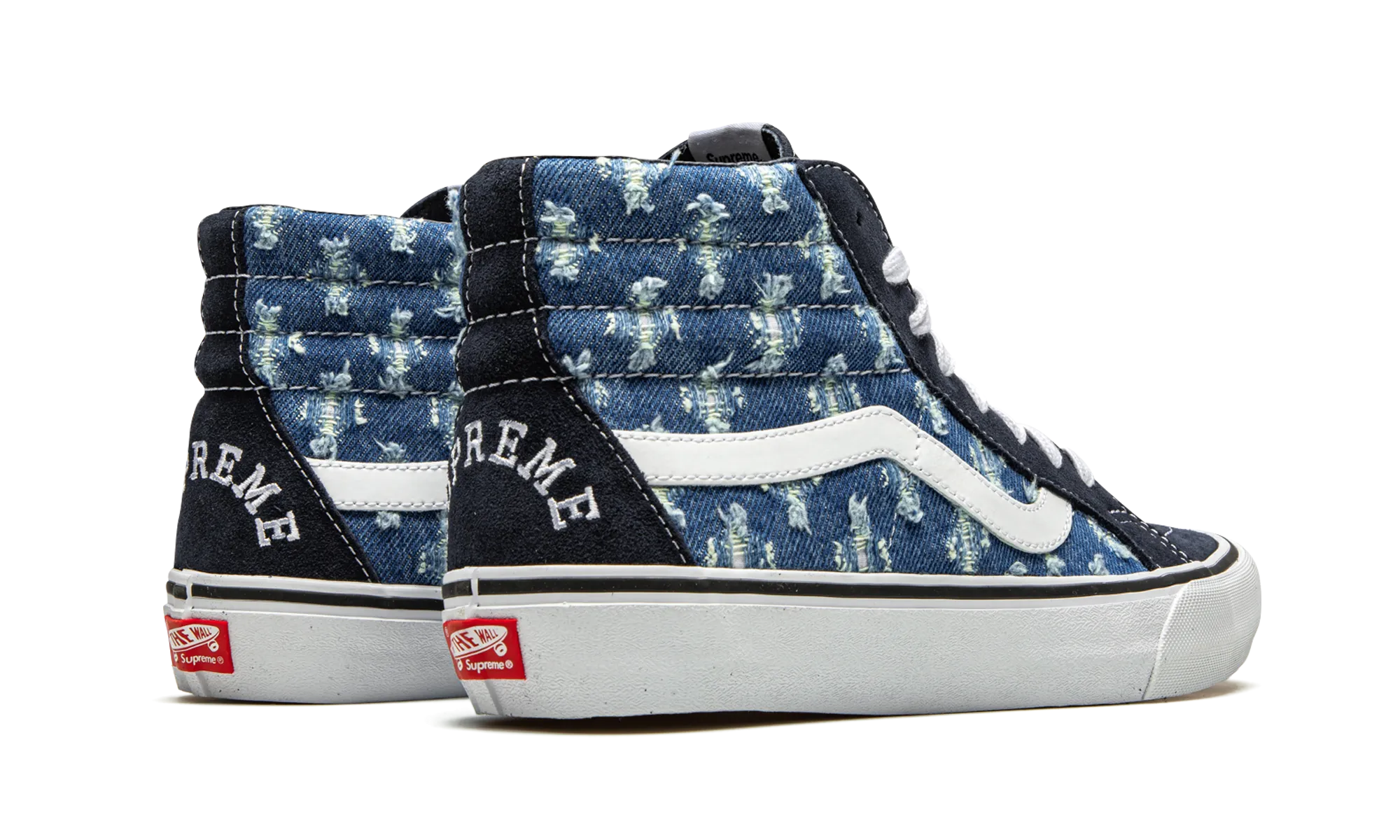 Relax Step Sk8-Hi "Supreme Hole Punch Denim - Blue"