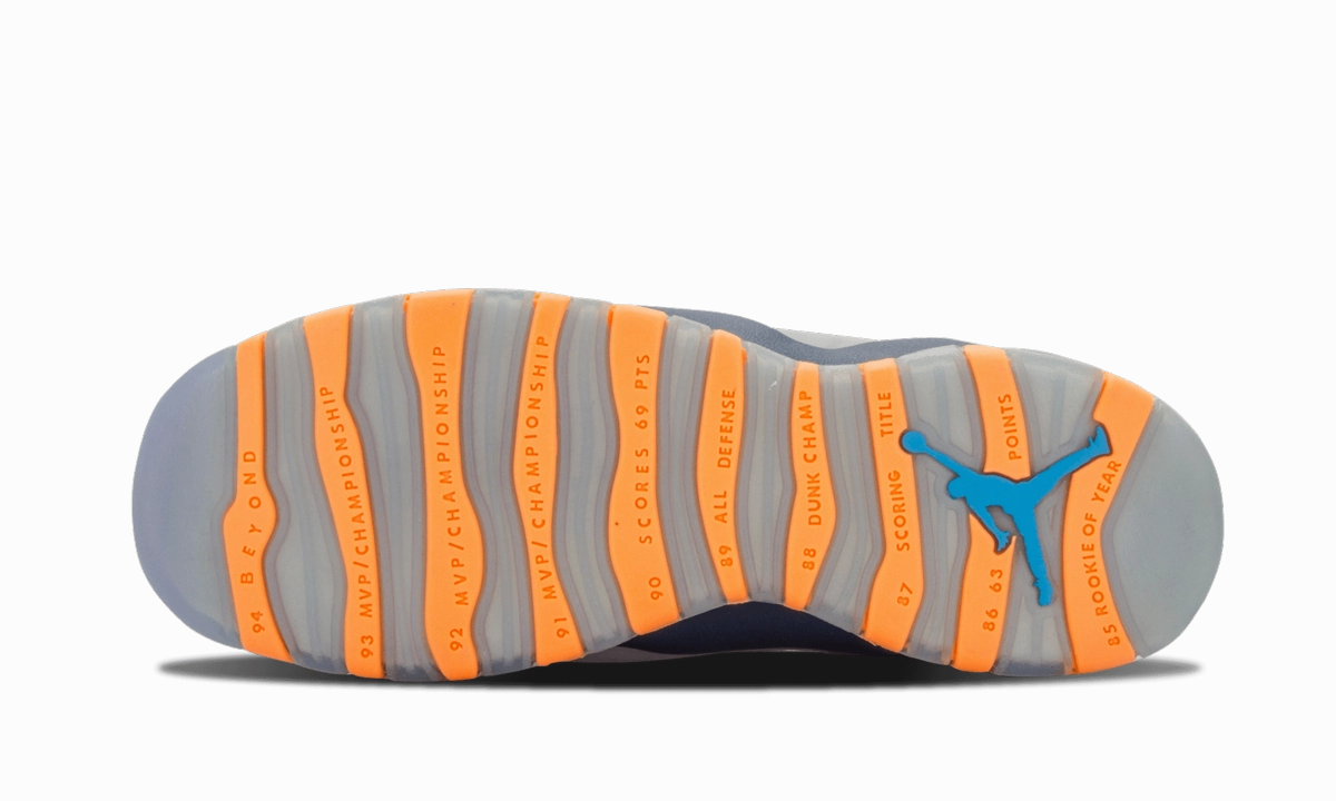 Air Jordan 10 Retro GS "Bobcats" reinforced - heel - area - sturdiness shoes