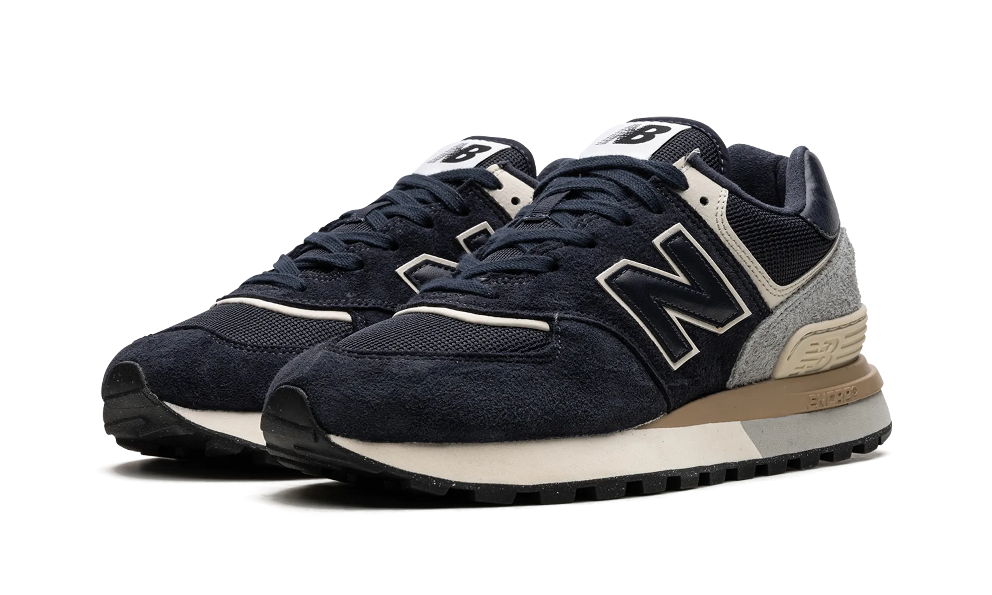 574 Legacy "Navy / Angora" Narrow - footed jogger shoes