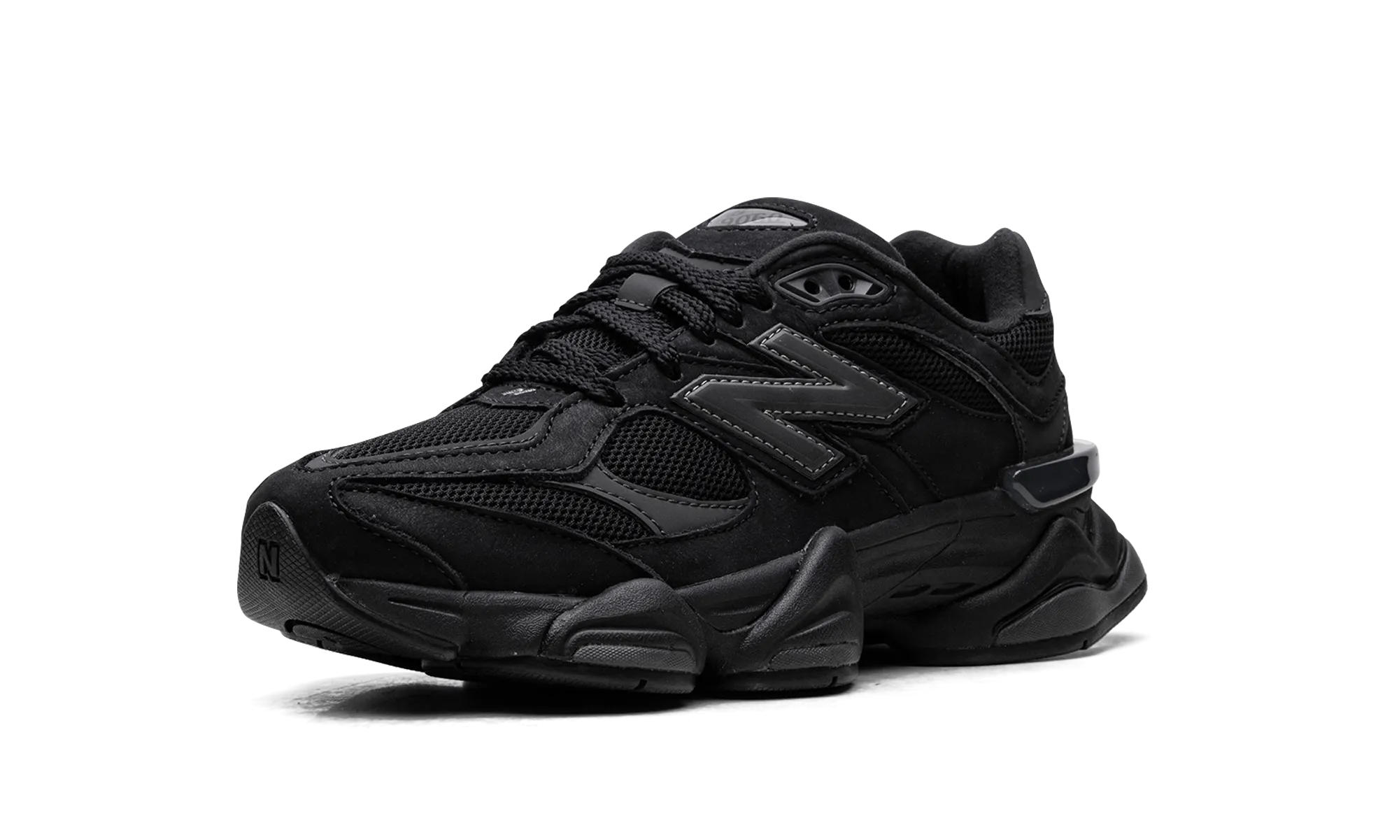 9060 "Black Cement" logo - engraved shoes