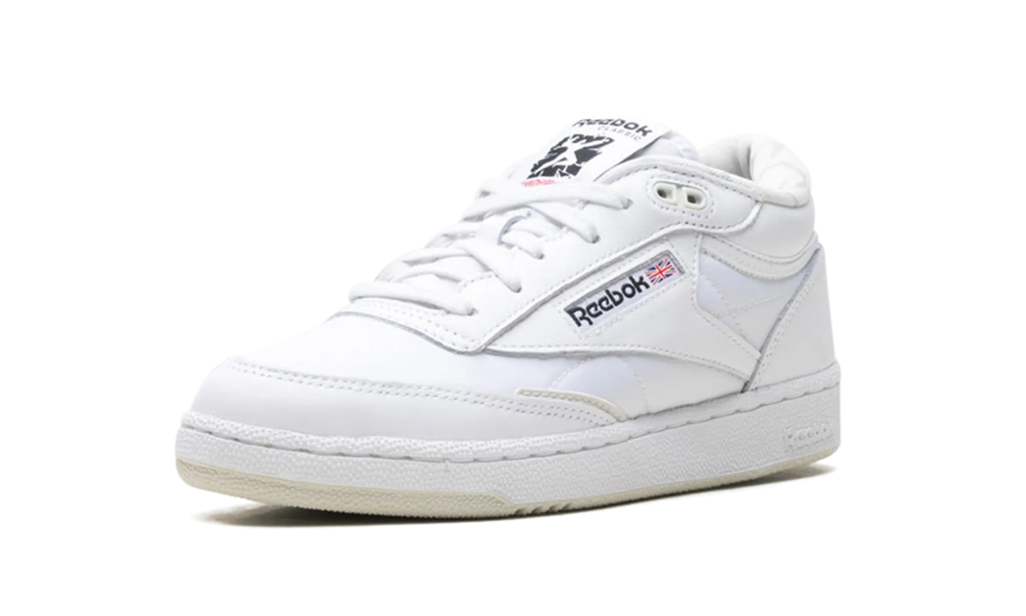 Club C Mid 2 "Human Rights Now! - White" stretchy fabric