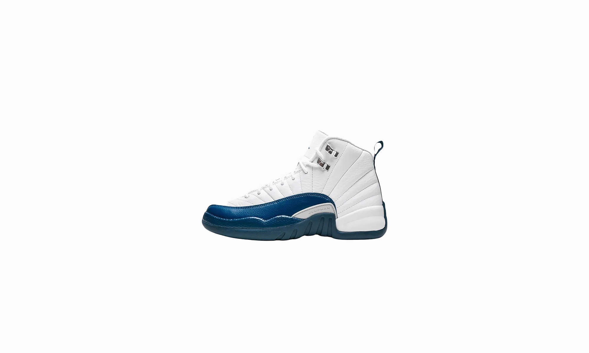 Air Jordan 12 Retro TD "French Blue (2025)" kids' shoe look