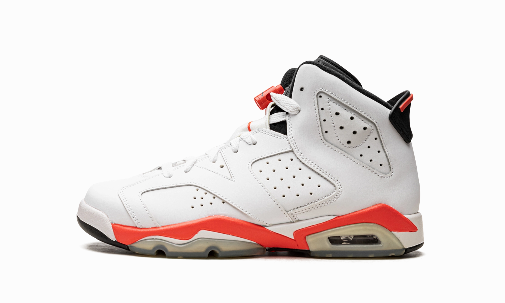 Air Jordan 6 Retro GS "Infrared" Quick - release running with a fanny pack