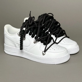 loose - fitting running wear Unrivaled performance Nike Air Force 1 Rope Laces??Triple Black