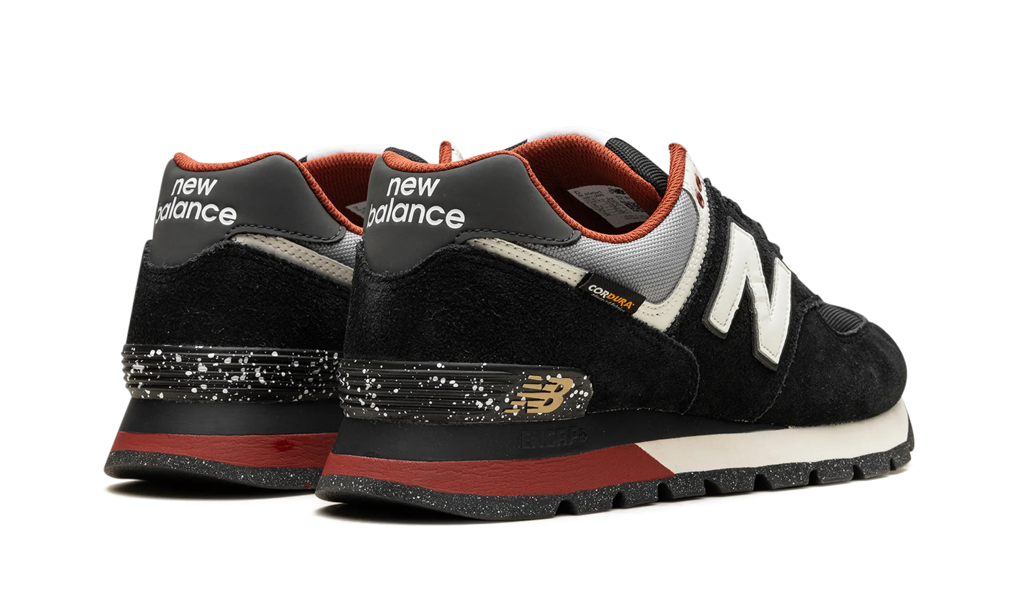 574 Rugged "Black Red" foam - midsole - cushioning shoes amateur runner use