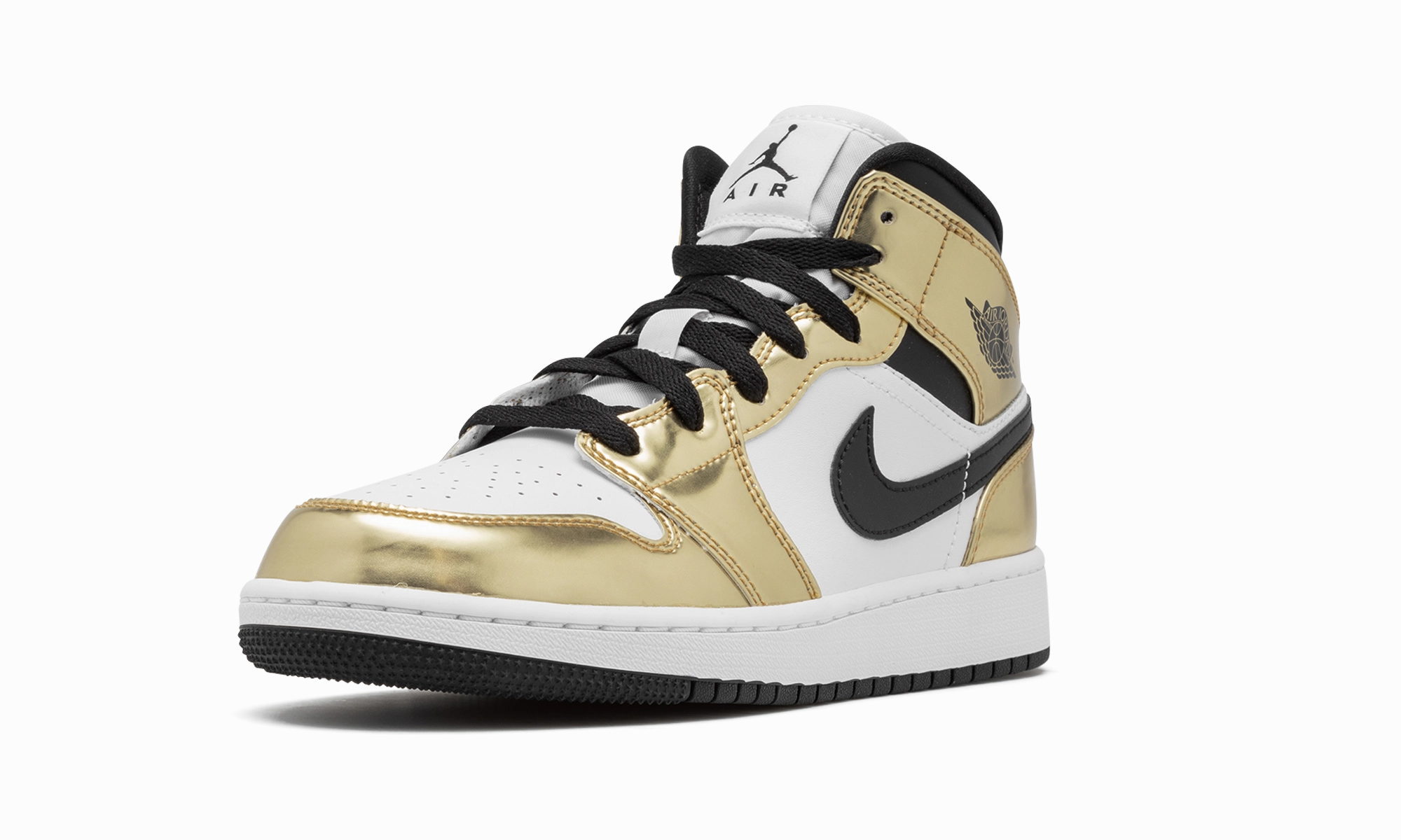 Air Jordan 1 Mid SE GS "Metallic Gold" Fashion-forward style Reliable Sole