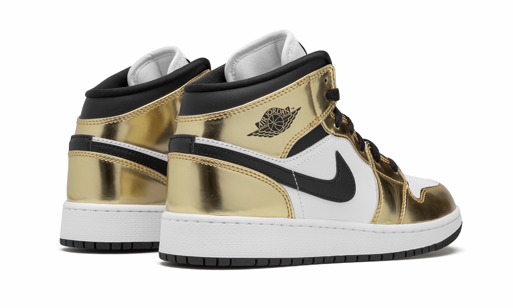 Spring Walk Air Jordan 1 Mid SE GS "Metallic Gold"