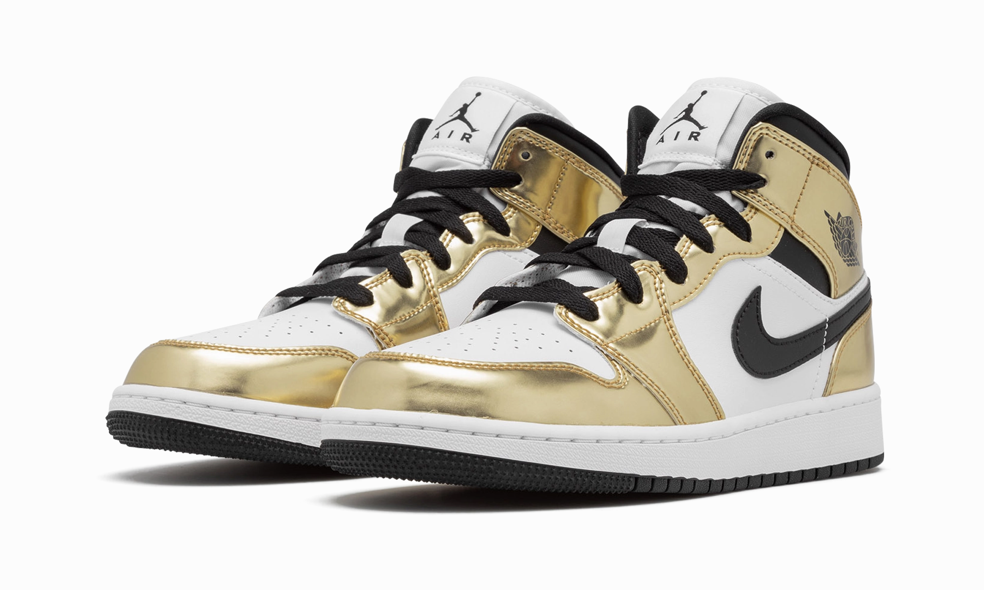 Athletic Fit Style Runner Air Jordan 1 Mid SE GS "Metallic Gold"