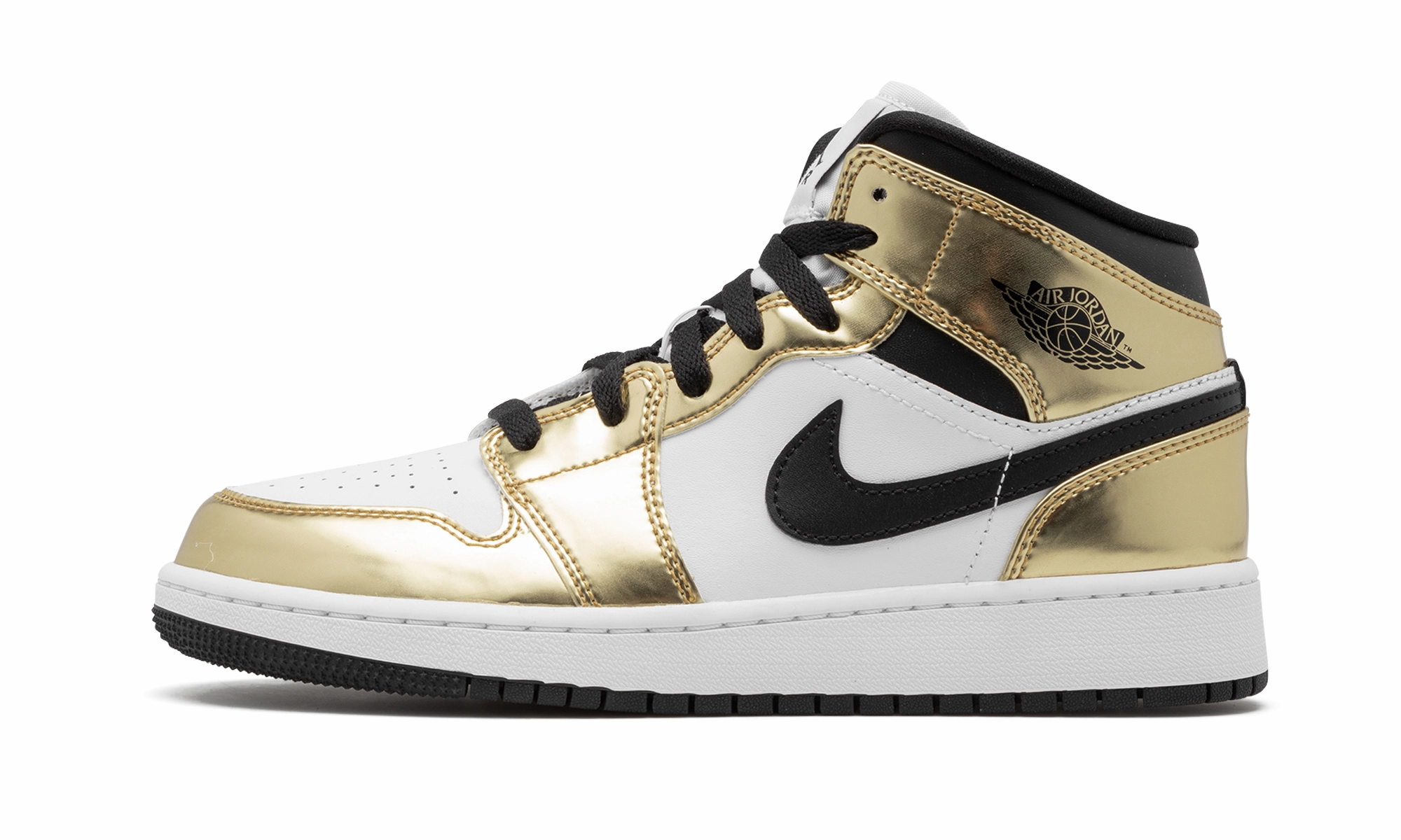 Air Jordan 1 Mid SE GS "Metallic Gold" Neutral Look