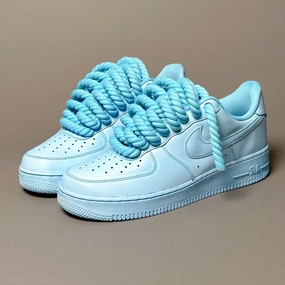 Nike Air Force 1 Rope Laces??Total Ice V1 loops classic style shoes