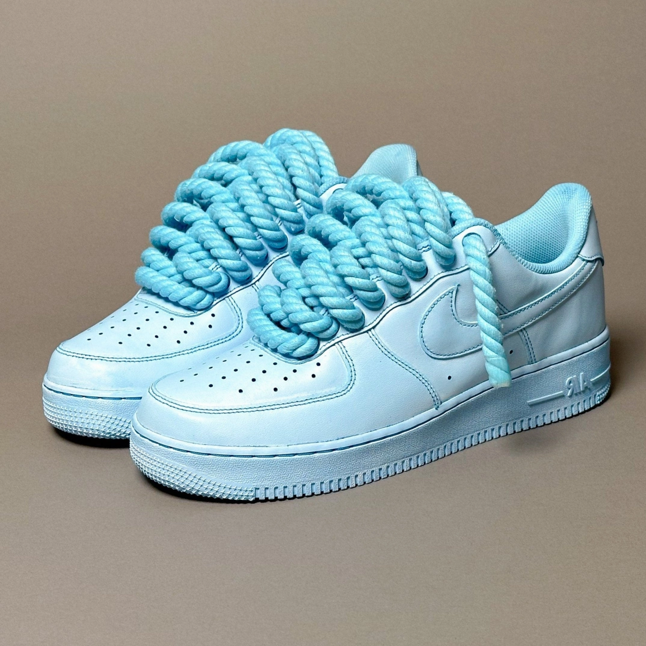 Nike Air Force 1 Rope Laces??Total Ice V1 fabric running shoes