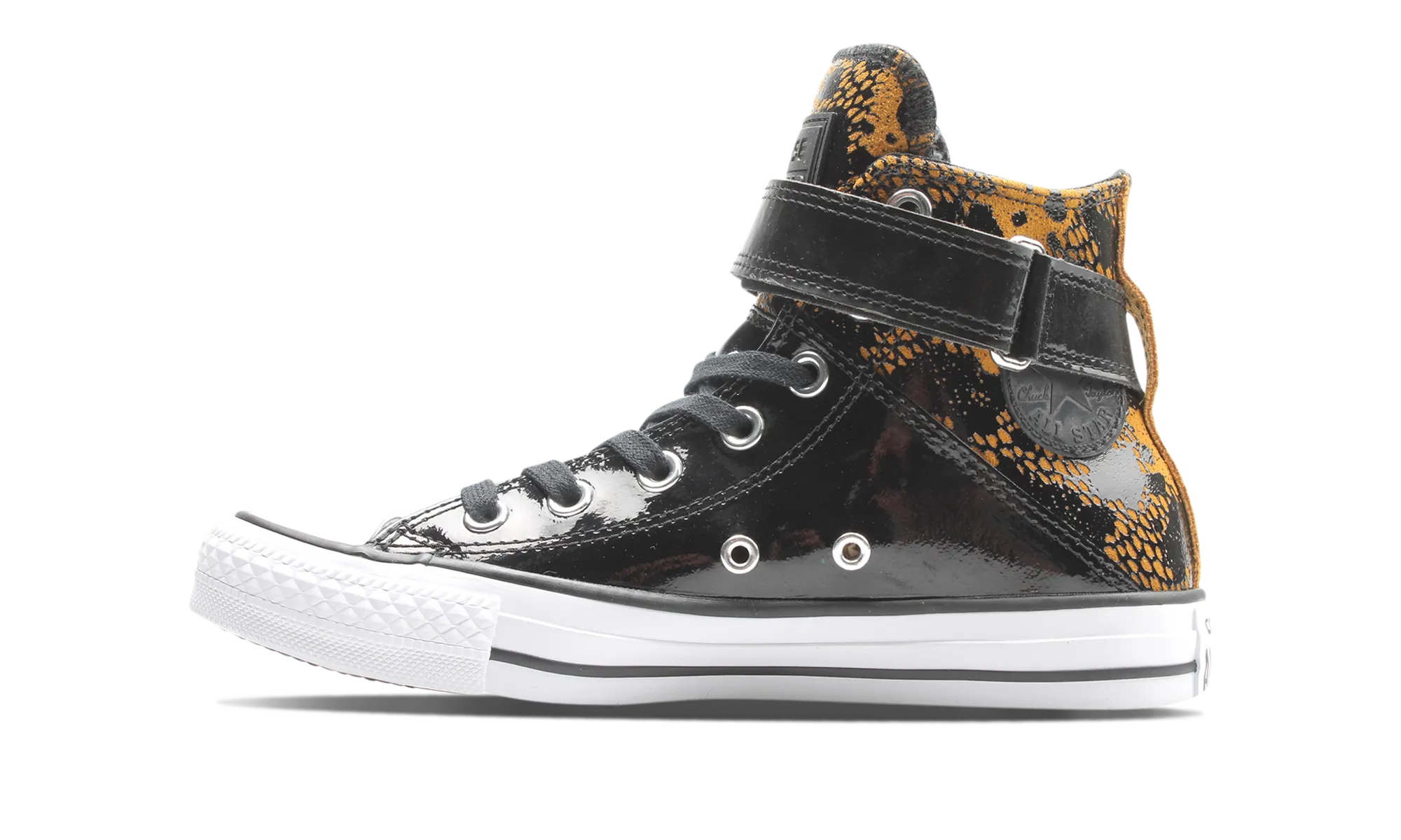 Non-slip Fit ALL STAR BREA HIGH ANTIQUE PATENT SNEAKERS WMNS "Chuck Taylor"
