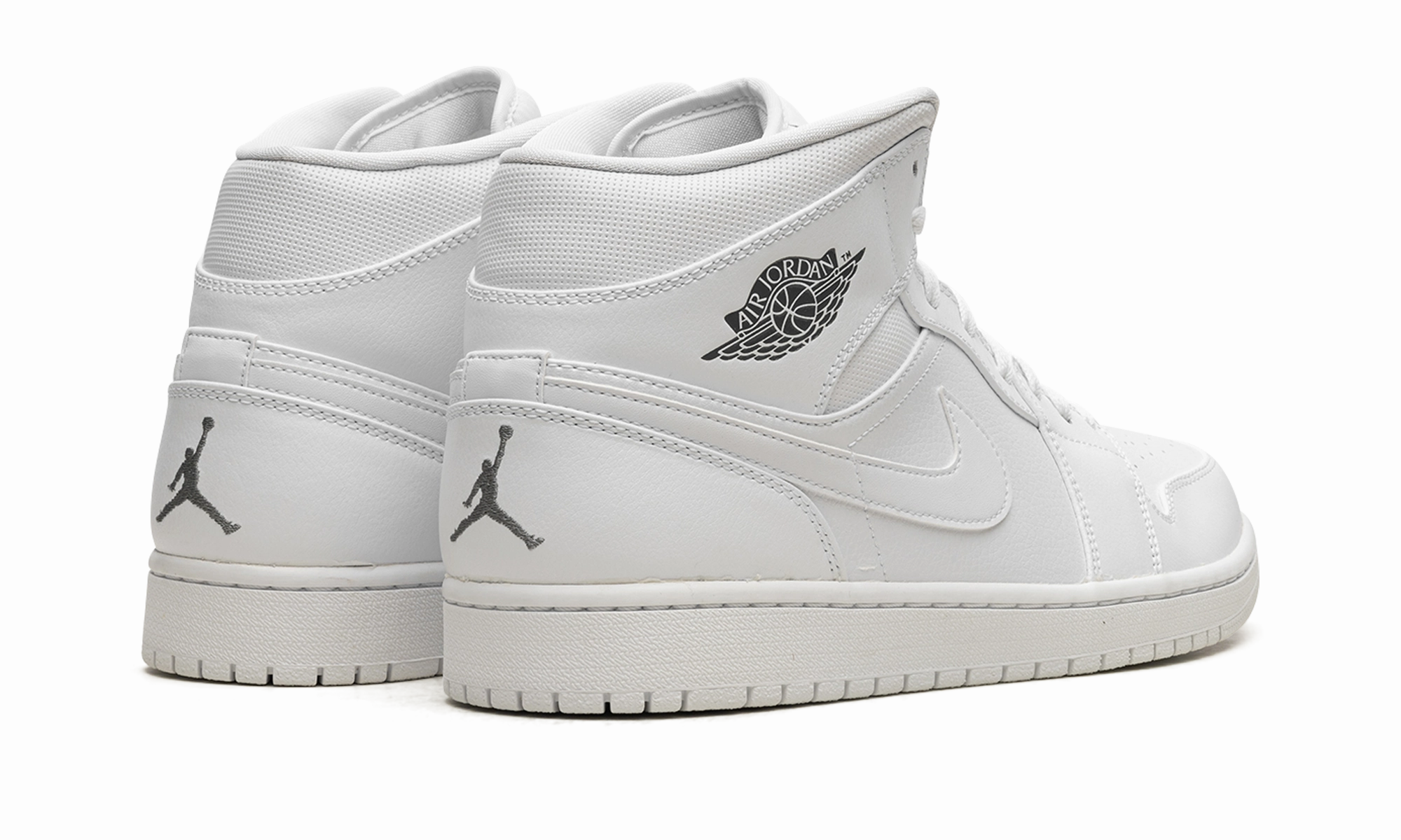 Air Jordan 1 Mid "White / Cool Grey" Cushioned traction