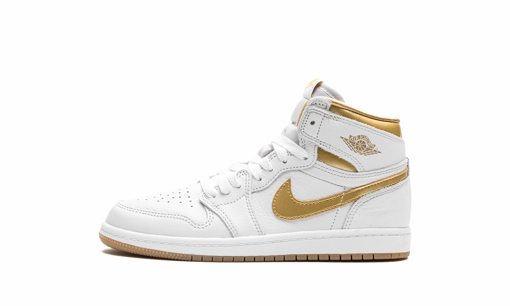 Air Jordan 1 Retro High OG PS "Metallic Gold" Durable Comfort All-day arch support