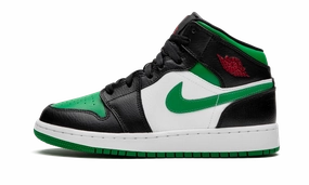 Air Jordan 1 Mid GS "Green Toe" Ultimate materials