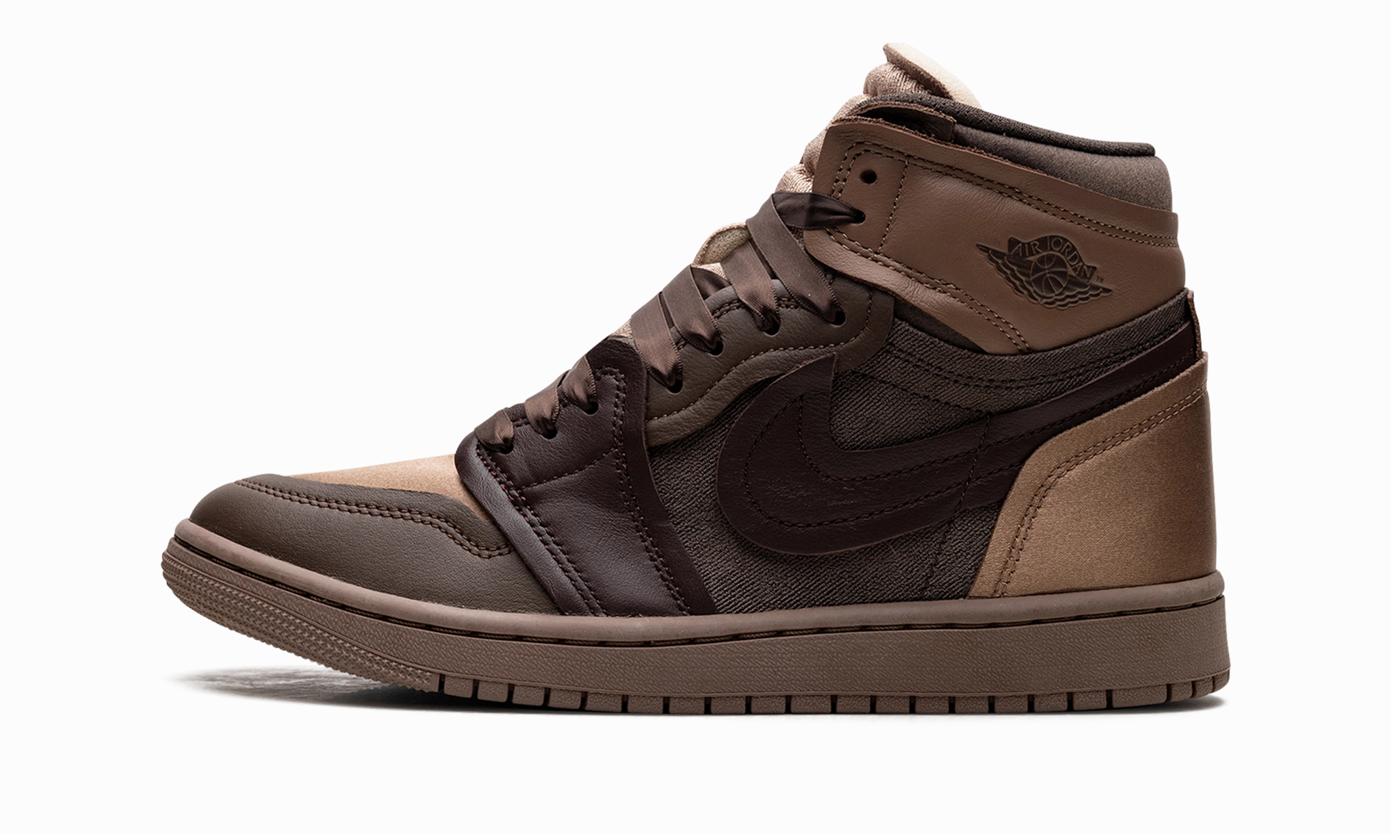 Relaxed wear Air Jordan 1 High WMNS "Method of Make Archaeo Brown"
