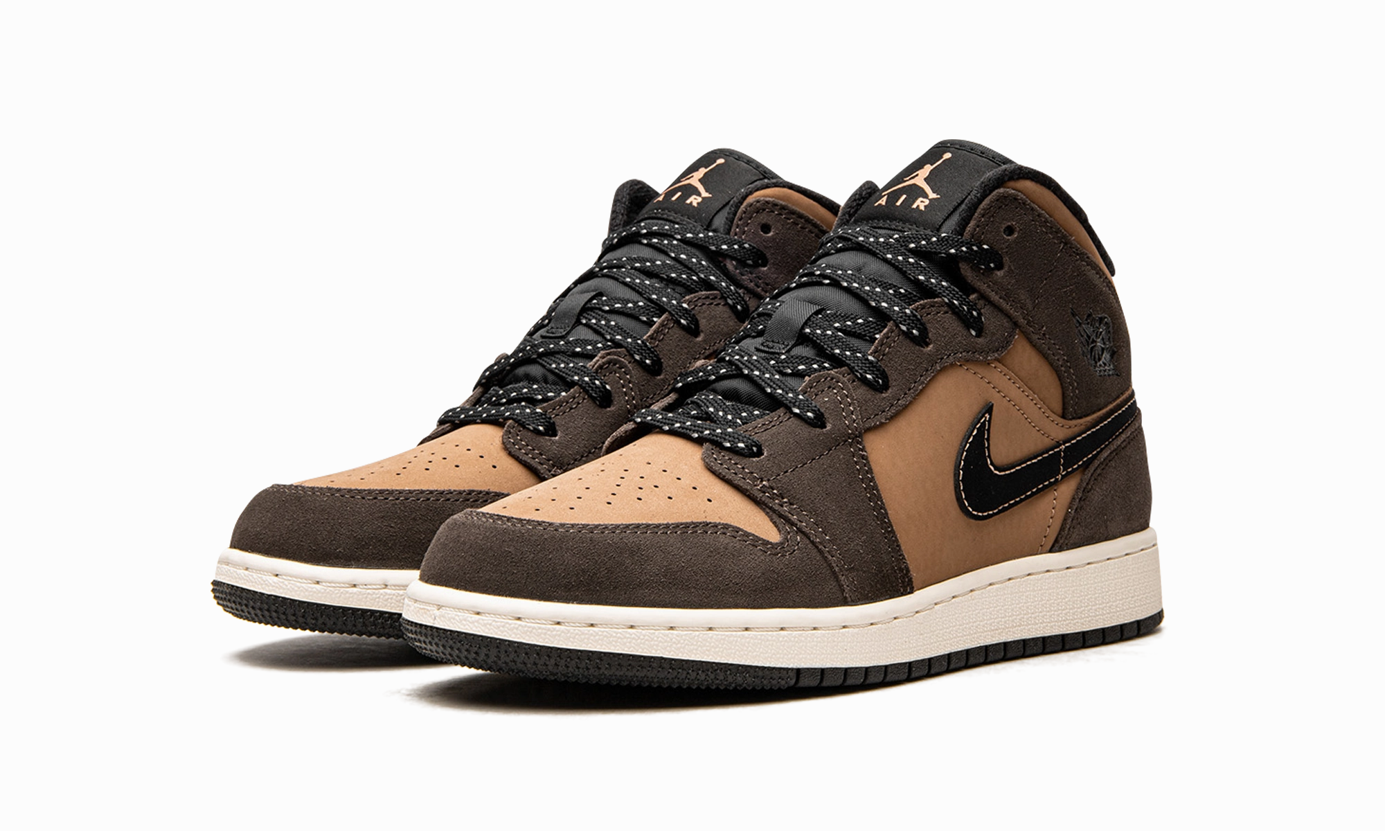Running Vibe Air Jordan 1 Mid SE GS "Earth Tone"