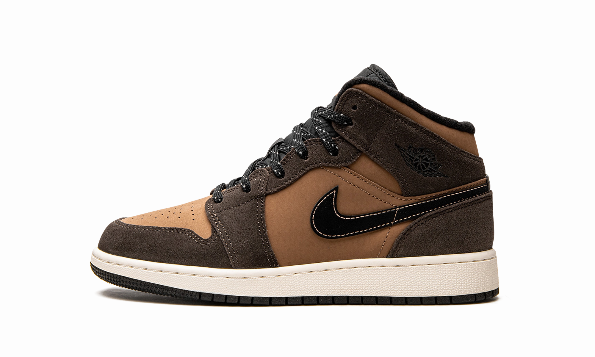 Training Ease Air Jordan 1 Mid SE GS "Earth Tone"