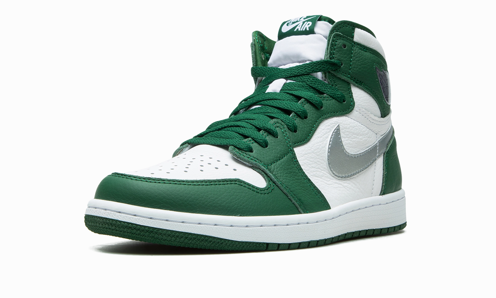 Glossy Finish Padded look Air Jordan 1 Retro High OG "Gorge Green"