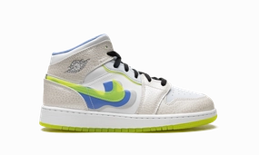 Air Jordan 1 Mid SE GS "Warped Swoosh'" Urban cushioning