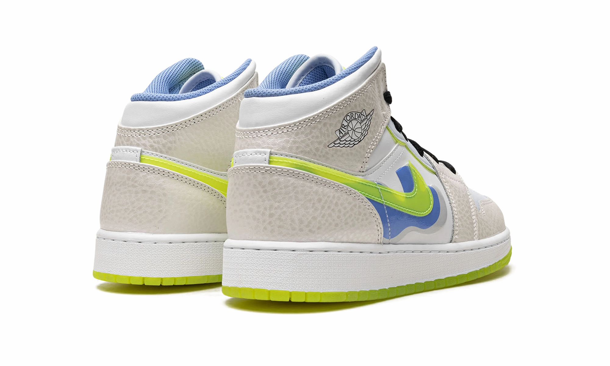 Air Jordan 1 Mid SE GS "Warped Swoosh'" Slip-resistant fit