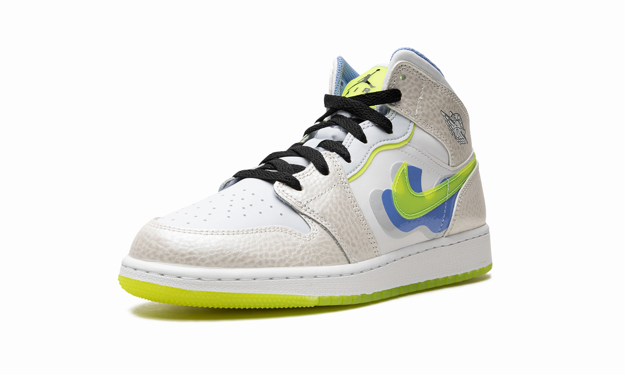 Air Jordan 1 Mid SE GS "Warped Swoosh'" Running Performance High Support