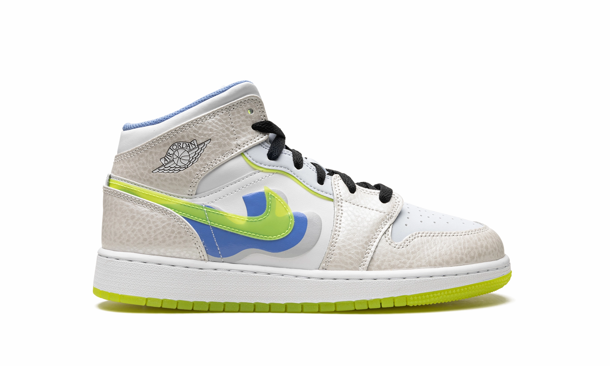 Air Jordan 1 Mid SE GS "Warped Swoosh'" Urban cushioning
