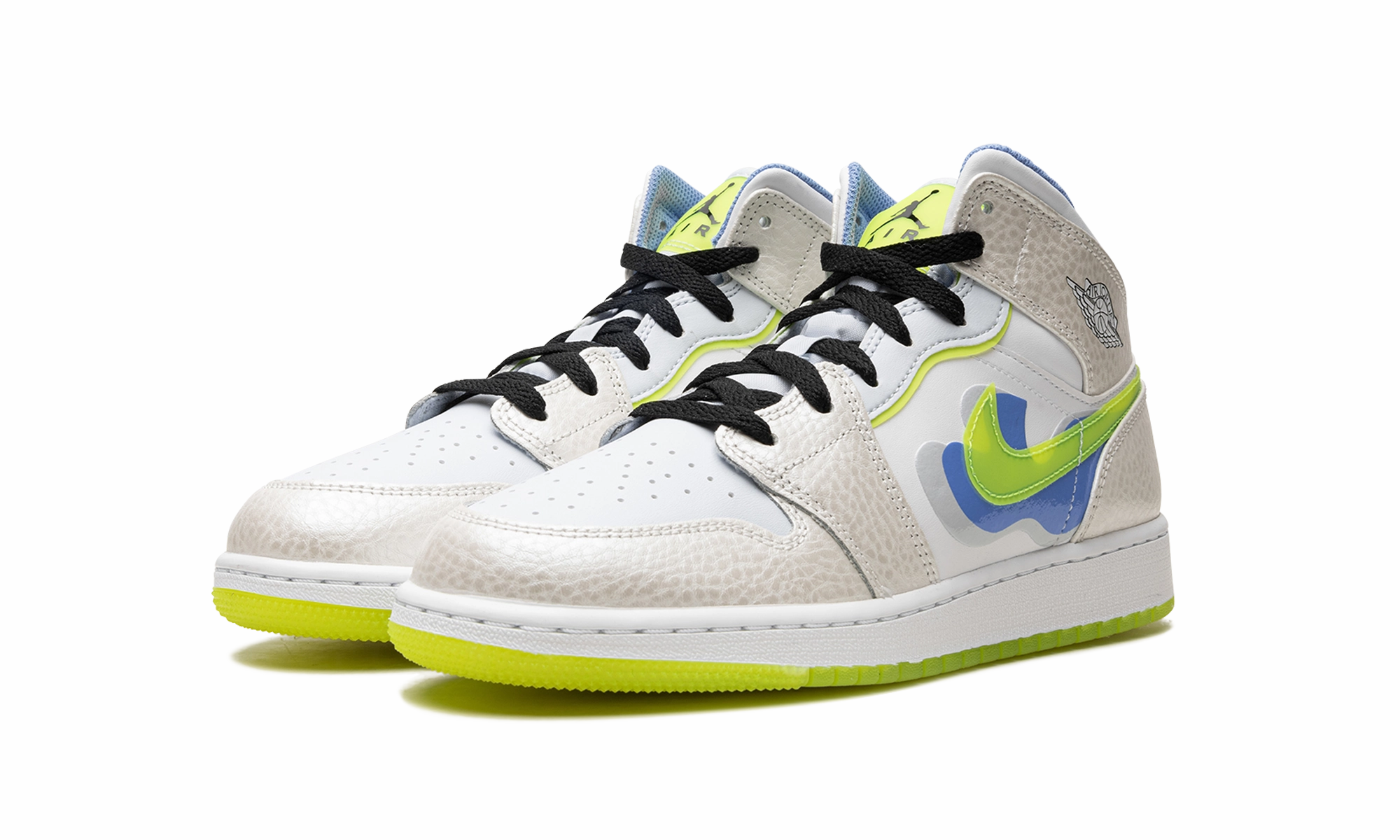 Adaptive Shape Air Jordan 1 Mid SE GS "Warped Swoosh'"