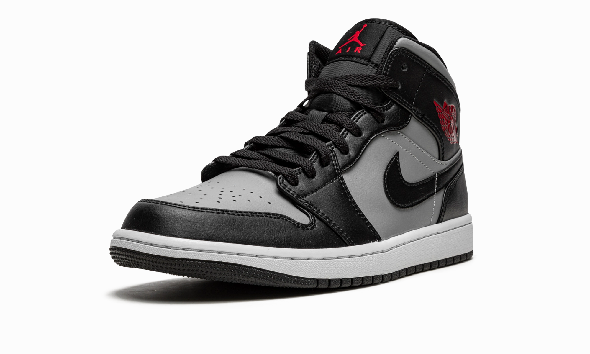 Air Jordan 1 Mid "Shadow Red" Stylish Sole Comfort-Oriented
