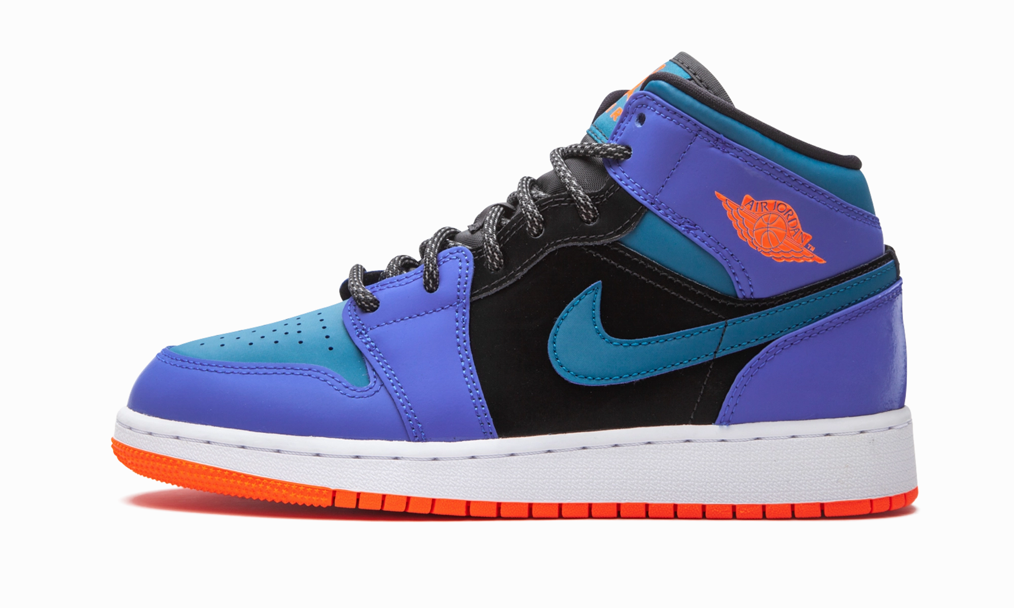 Effortless Glide Casual Style Air Jordan 1 Mid GS "Racer Blue"