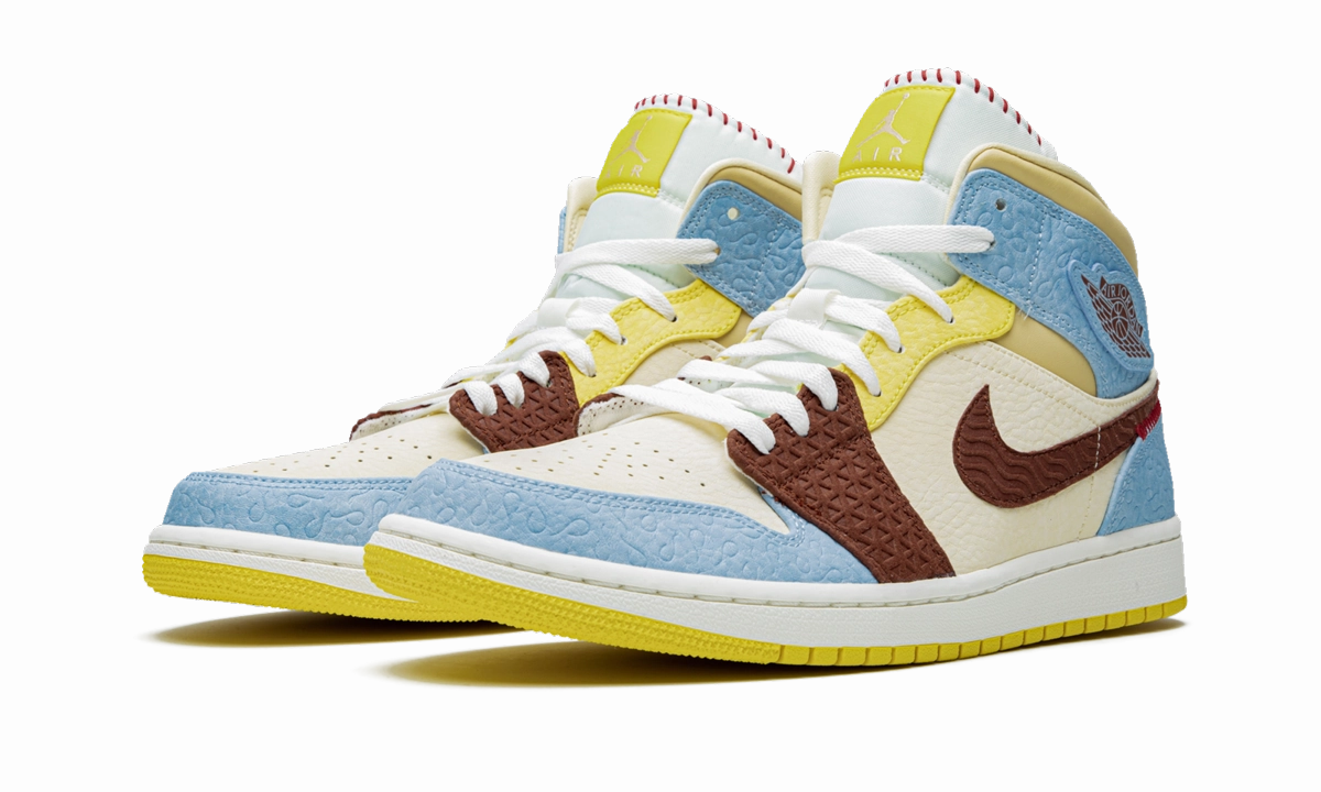 Heel Comfort Air Jordan 1 Mid SE "Maison Chateau Rouge Fearless"