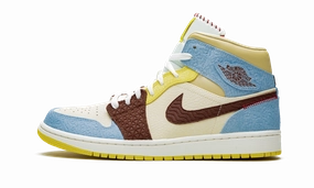 Air Jordan 1 Mid SE "Maison Chateau Rouge Fearless" Daily Steps Flexible Steps