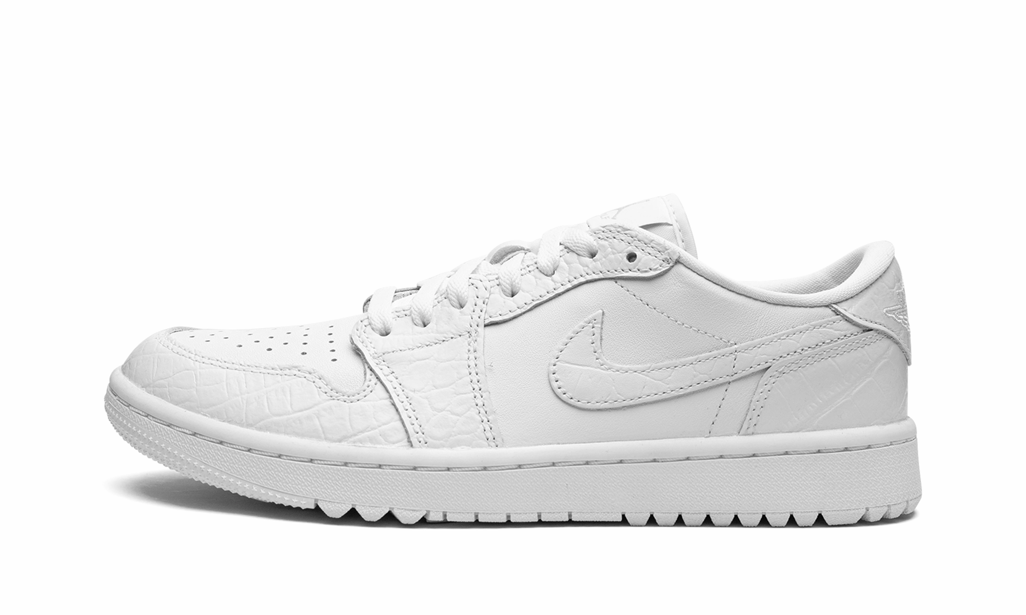Air Jordan 1 Retro Low Golf "White Croc" Slip-resistant ease