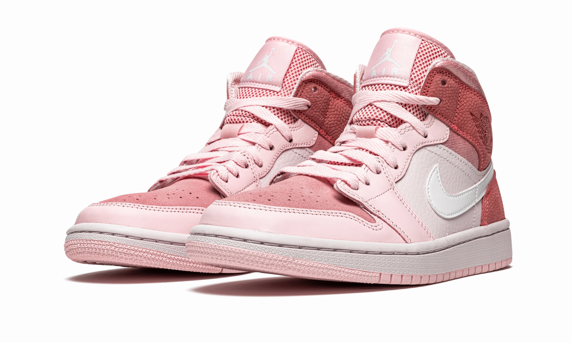 Lightweight Support Air Jordan 1 Mid WMNS "Digital Pink"