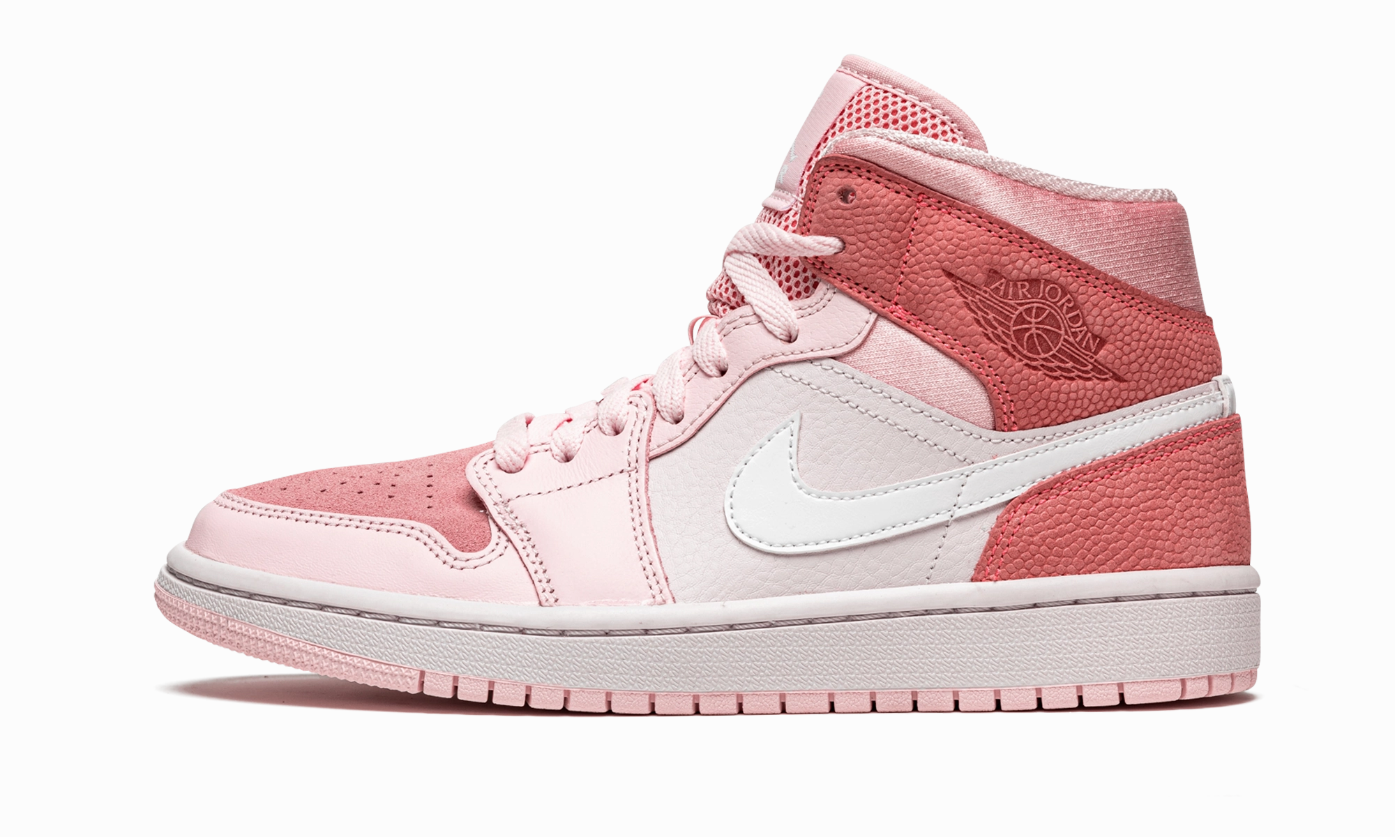 Air Jordan 1 Mid WMNS "Digital Pink" Adaptive Technology Luxe Comfort