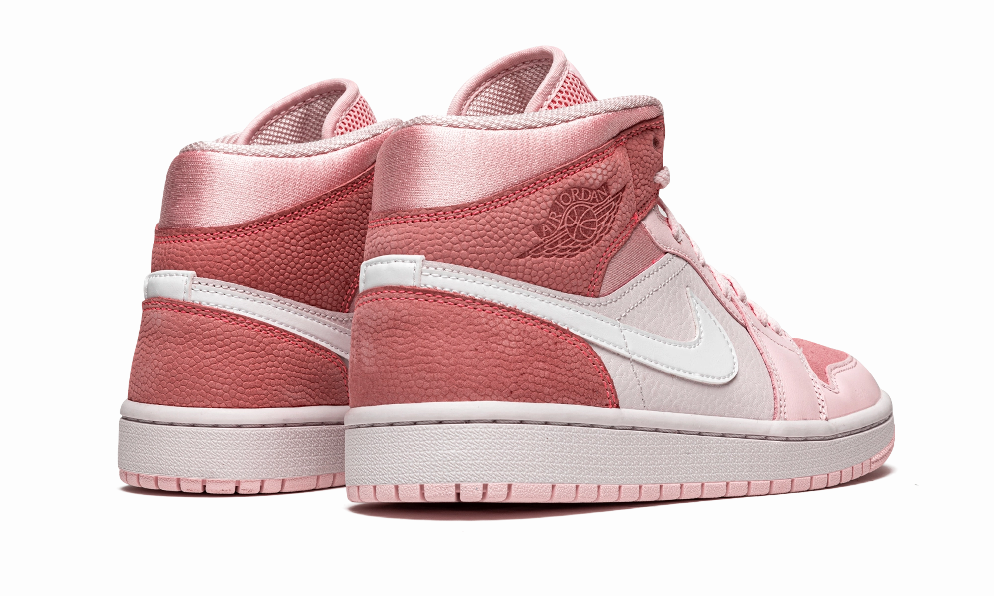 Air Jordan 1 Mid WMNS "Digital Pink" Foot Friendly Layered Look