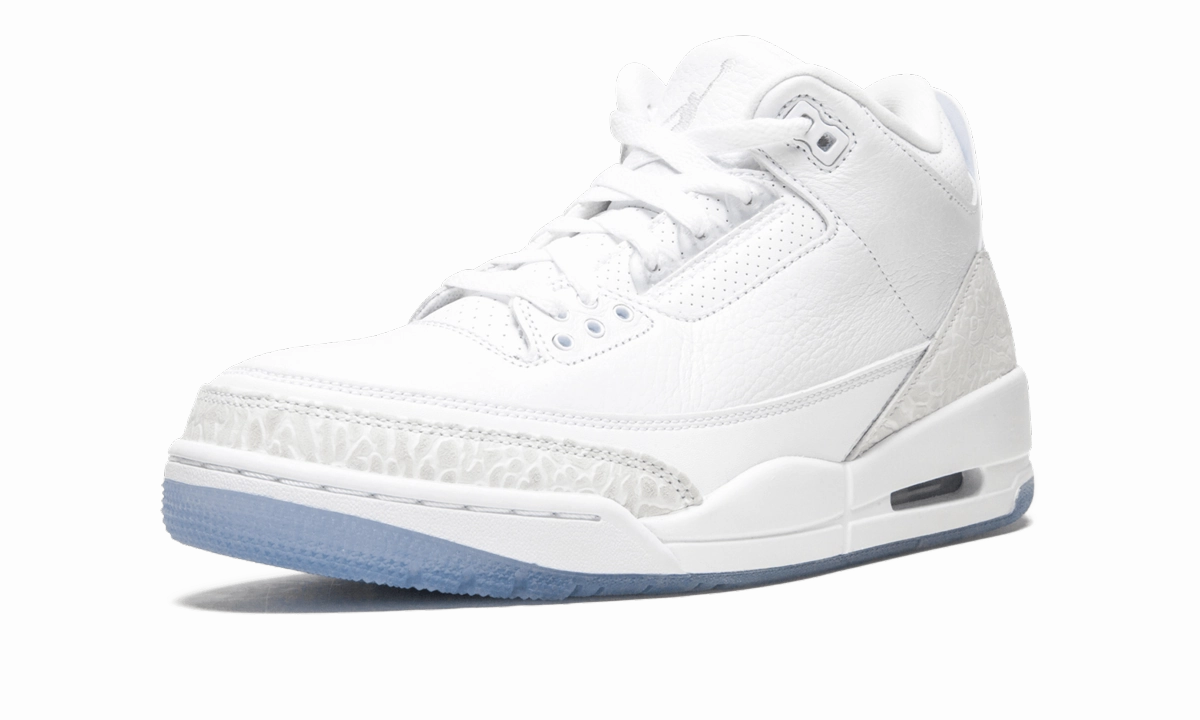 Stylish Design Soccer Field Air Jordan 3 Retro "Pure White"