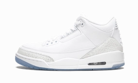 Air Jordan 3 Retro "Pure White" Classy Fit Lined Upper