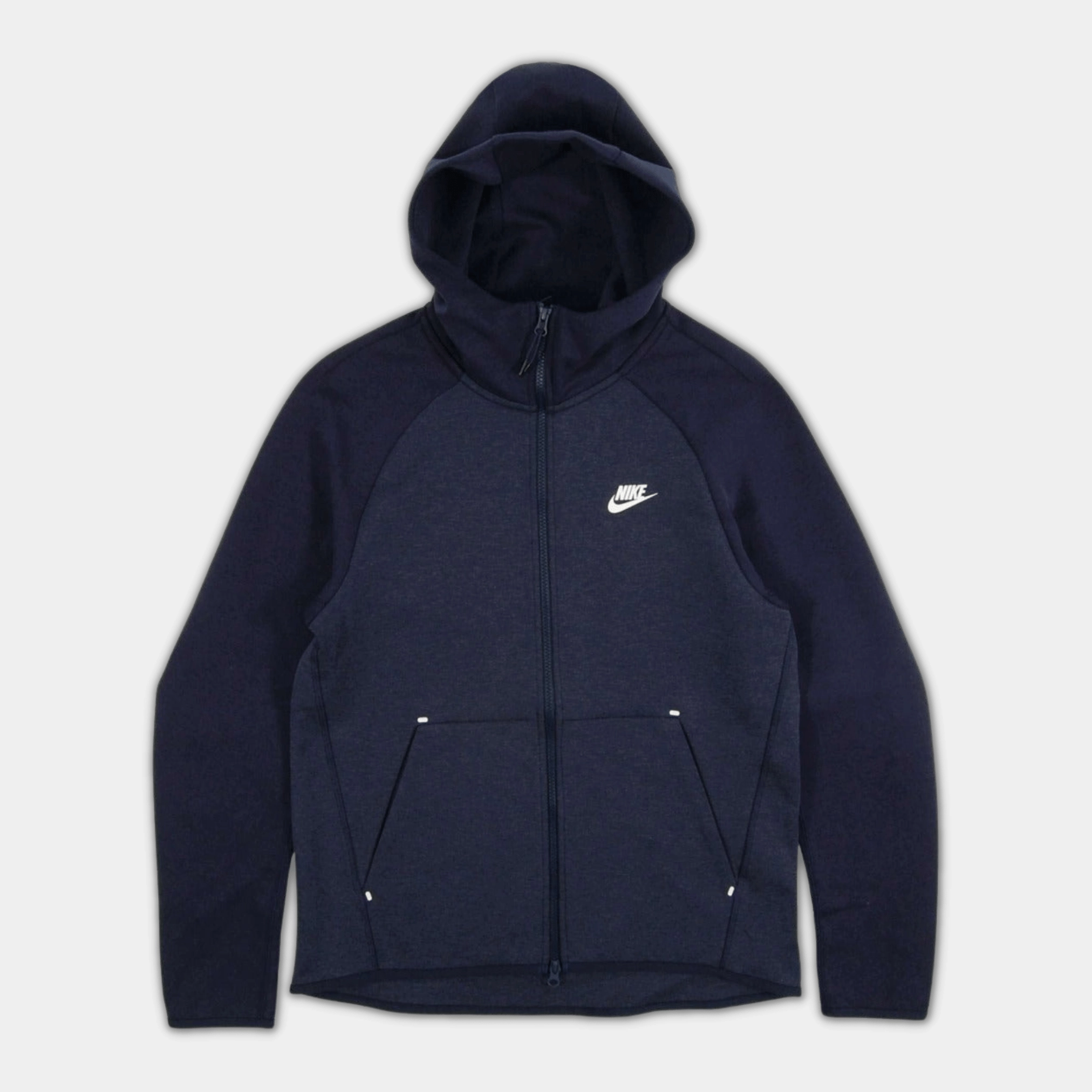 subtle style Nike Tech Fleece Hoodie - Two Tone Navy (2nd Gen - Old Season)