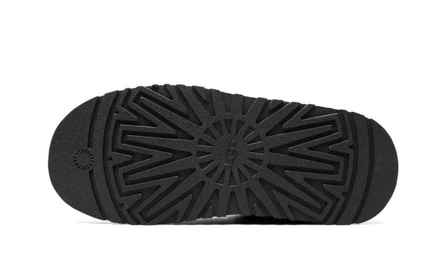 UGG Tazz Slipper Black Chic Step Fabric Sole