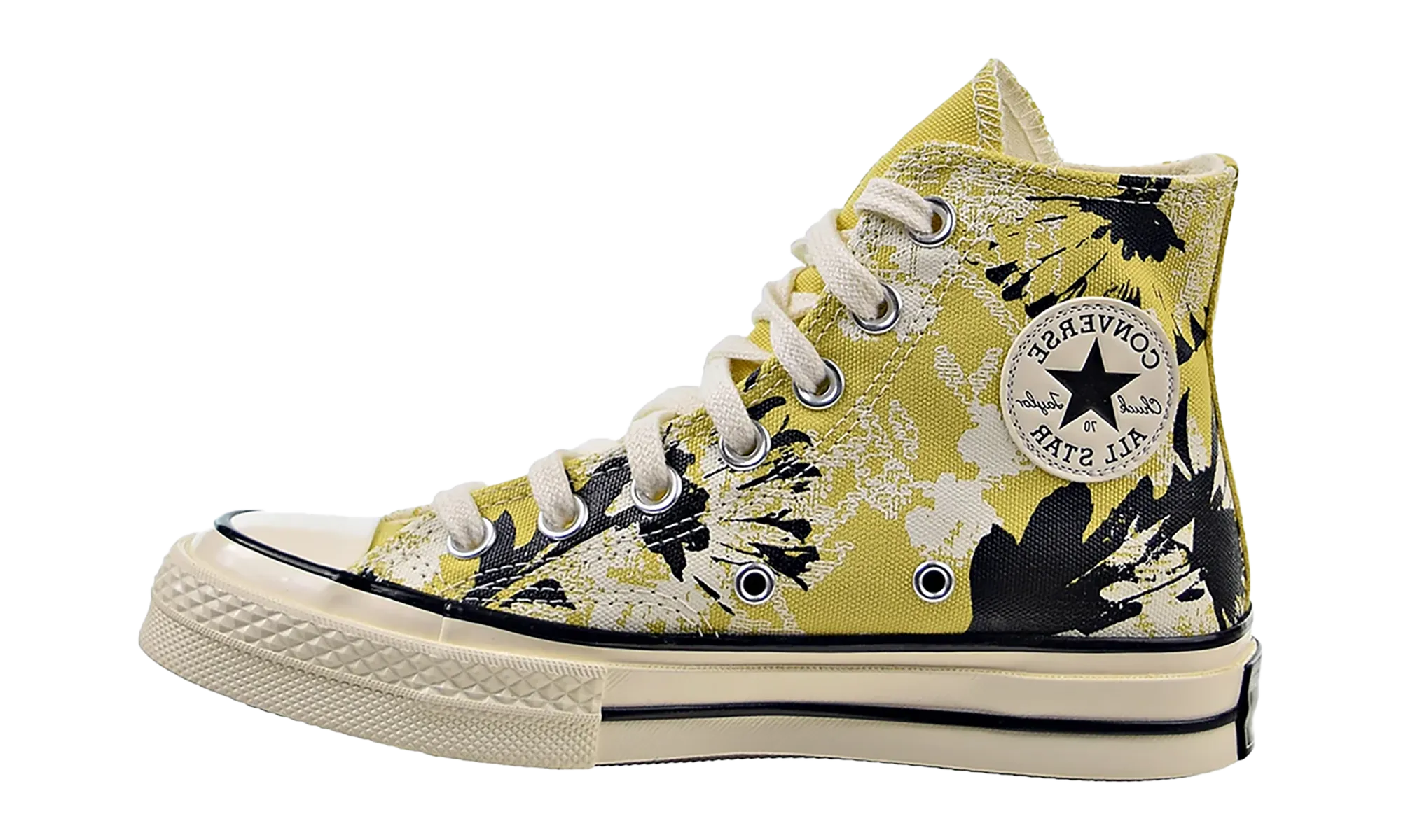 bike ride Chuck 70 Hi "Hybrid Floral" WMNS "Saturn Gold-Black-Egret"