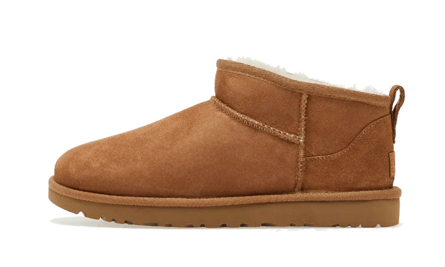 UGG Classic Ultra Mini Boot Chestnut Color Glow Confident Pace
