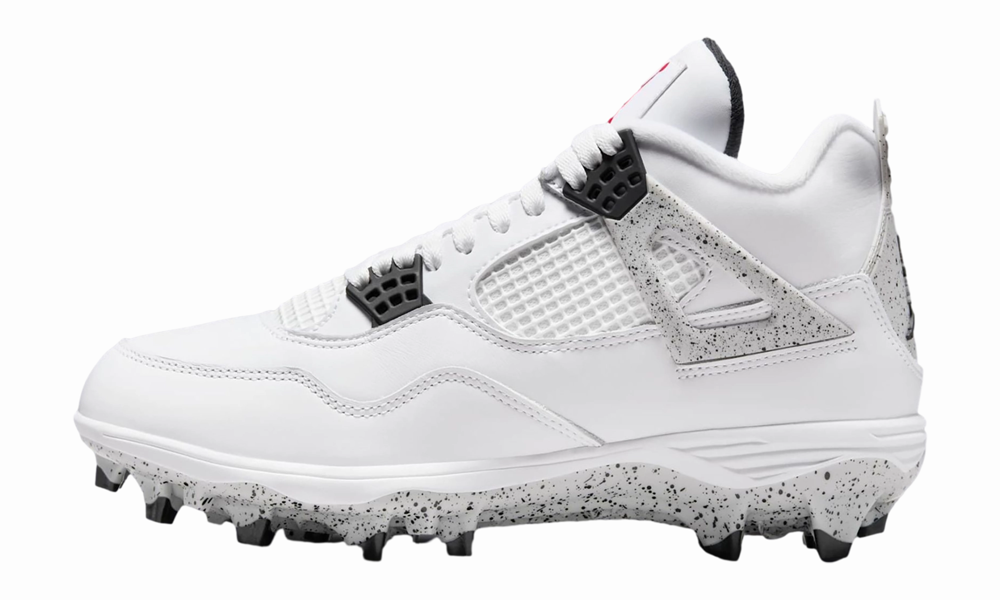 Air Jordan 4 TD Cleat "White Cement" All-day breathability