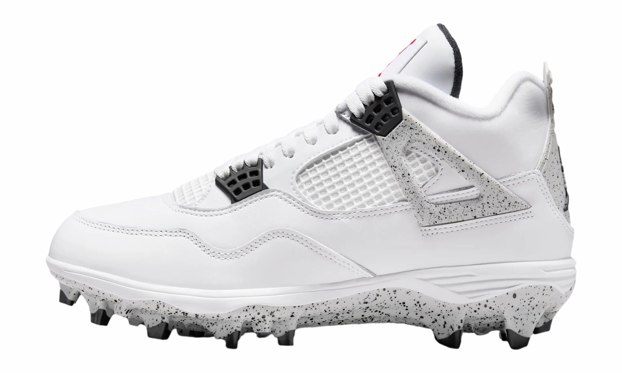 Air Jordan 4 TD Cleat "White Cement" Vibrant fit