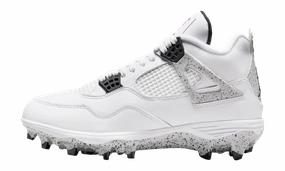 Air Jordan 4 TD Cleat "White Cement" Vibrant fit