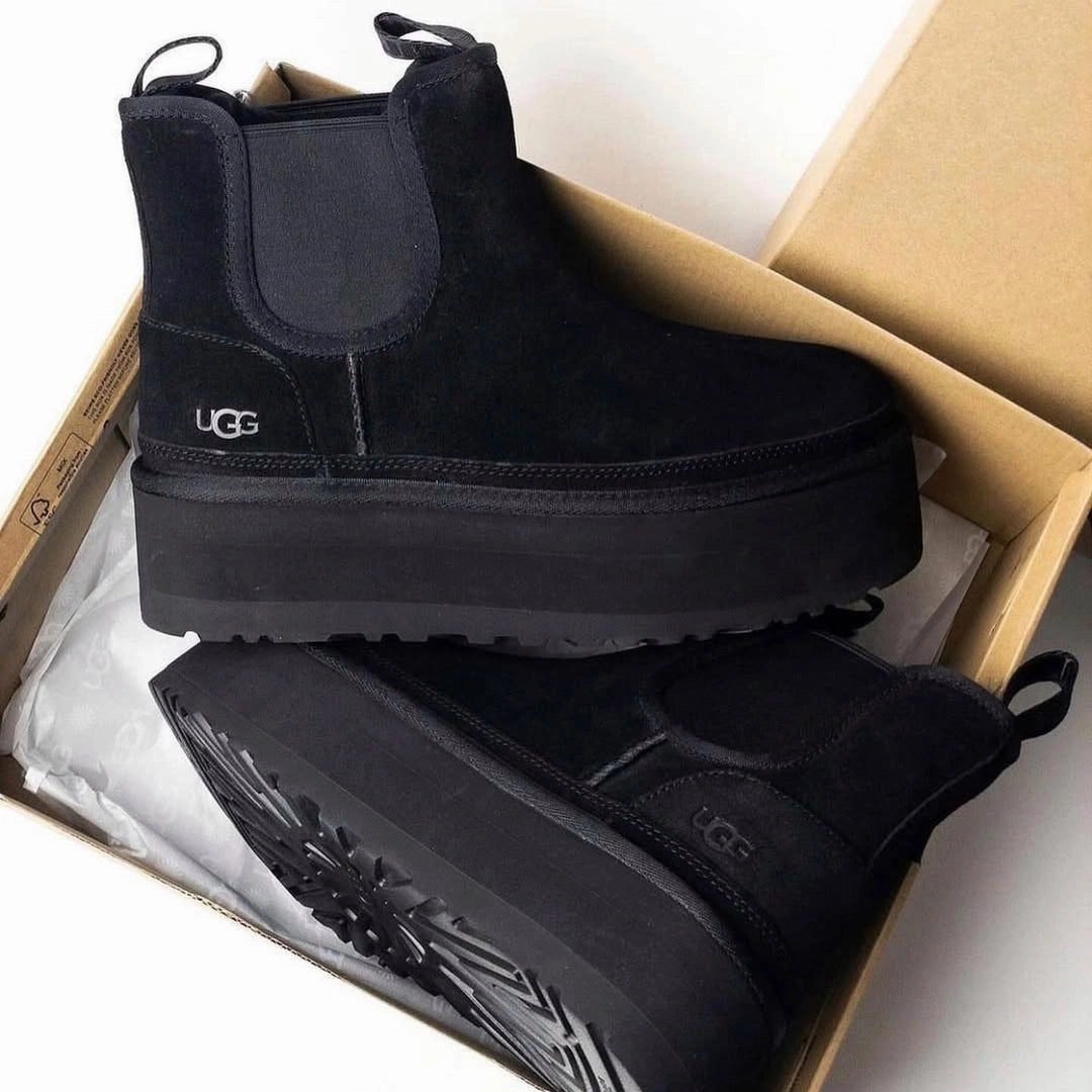Urban Trend UGG Neumel Platform Chelsea Boot Black