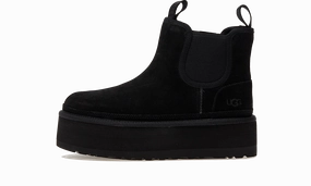 UGG Neumel Platform Chelsea Boot Black Bronze Shine Edge Glow