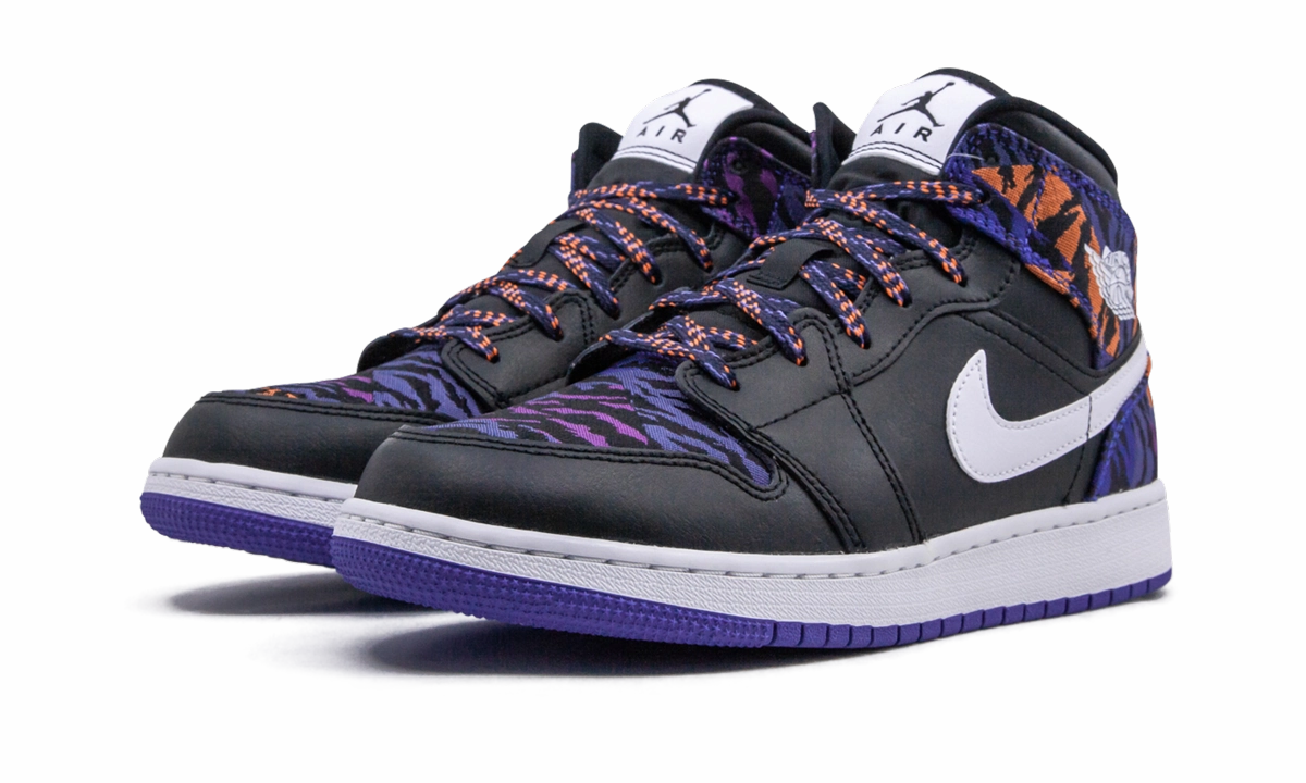 Ultra-soft performance Easy Motion Air Jordan 1 Mid SE GS "Tiger Stripe"