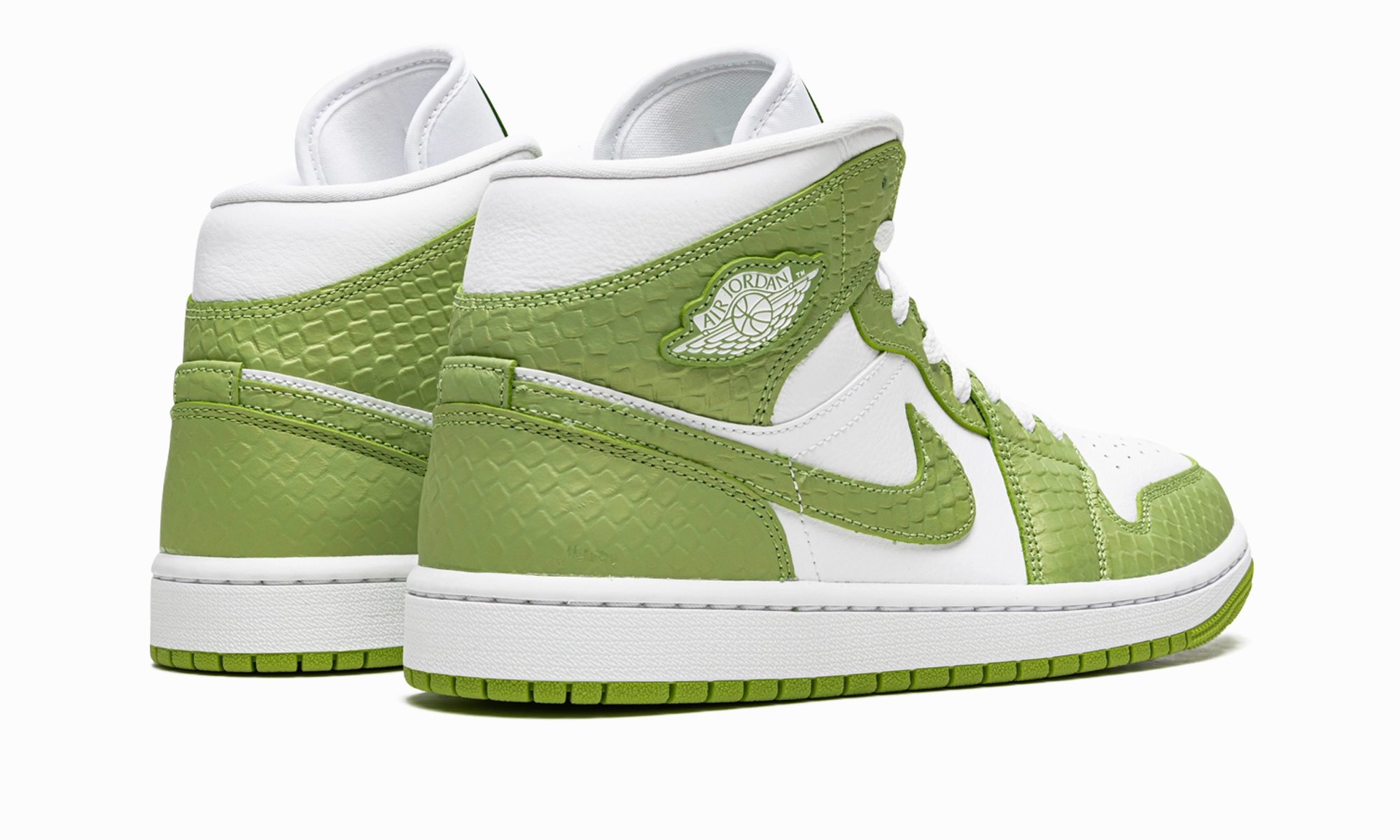 Light Step AIR JORDAN 1 MID SE WMNS "Green Python"