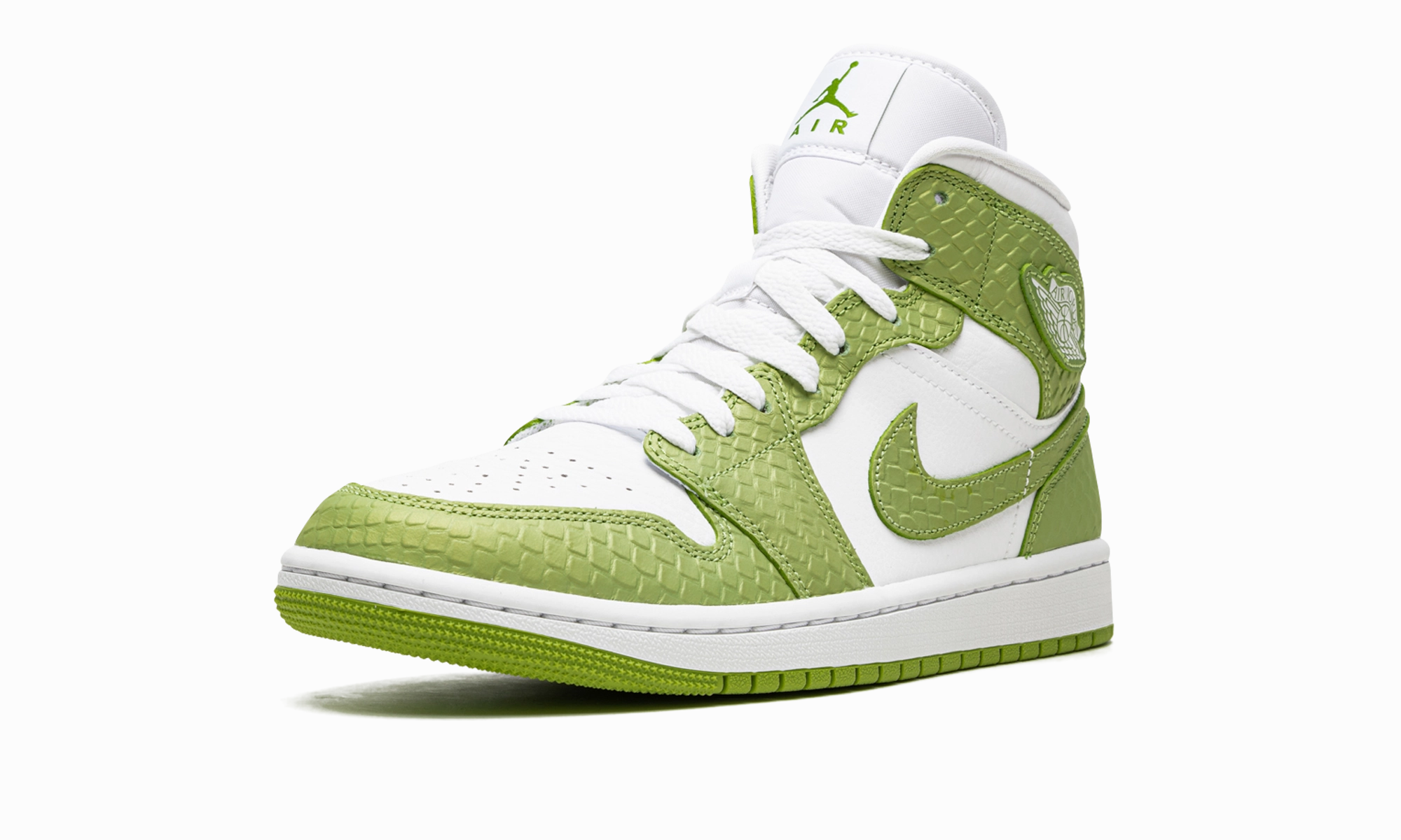 High Mobility Season Ready AIR JORDAN 1 MID SE WMNS "Green Python"